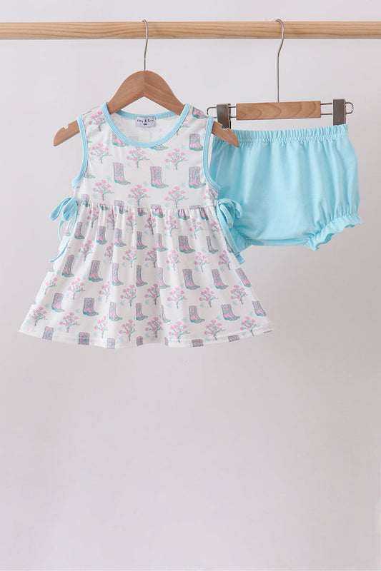 Sweet Southern Boots Bloomer Set